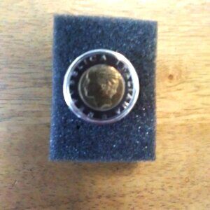 Italian Coin BOLD Silver Ring
